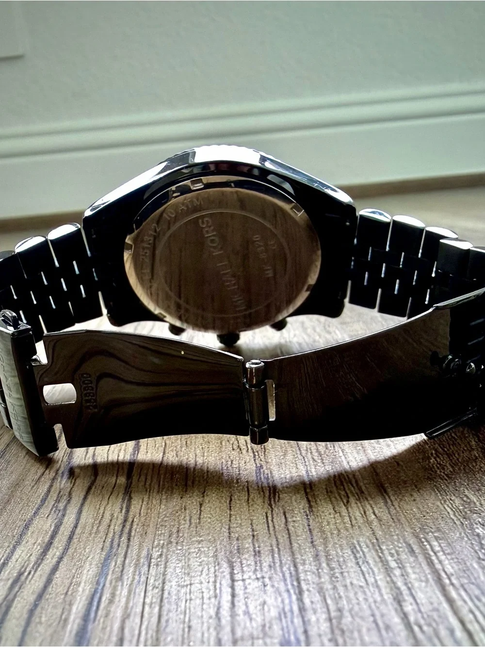 Michael Kors Lexington MK8320 Black Chronograph Watch New Battery